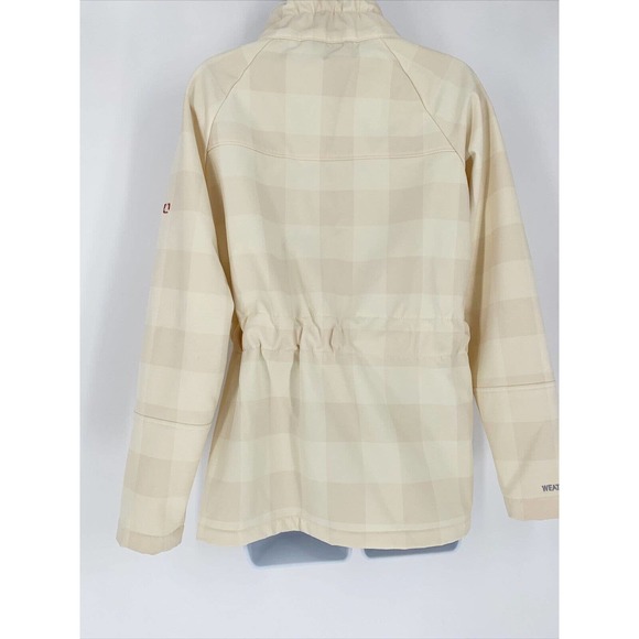 Avalanche Sz M Weather shield Water Resistant Fleece Lined‎ Beige Plaid Jacket - Picture 3 of 8